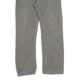 CARHARTT Mens Cotton Blend Grey Regular Straight Trousers W34 L29 Durable