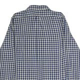 RALPH LAUREN Mens Blue & White Check Shirt L Button-Down Collar Classic Fit