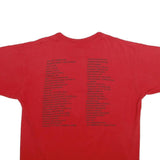 ALORE Mens Red Cotton Graphic T-Shirt L Short Sleeve Crew Neck Marine Corps