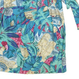CAROL ANDERSON Womens Blue Floral Rayon Wrap Midi Skirt S Beach Vacation Casual