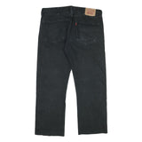 LEVI'S 501 Mens Jeans Black Regular Straight Denim W36 L27 Classic Button Fly