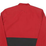 ADIDAS Mens Red & Black Zip Track Jacket S Polyester Blend Sport Wear