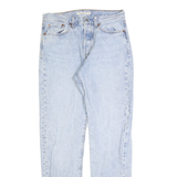LEVI'S Womens Jeans Blue Regular Straight Denim Light W27 L30 Button Closure