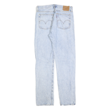 LEVI'S Womens Jeans Blue Regular Straight Denim Light W27 L30 Button Closure