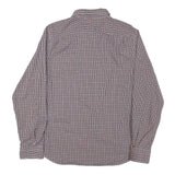 NAUTICA Mens Blue & Red Check Shirt L Long Sleeve Button Down Casual Cotton