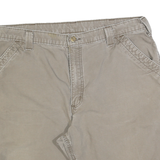 CARHARTT Mens Shorts Beige Casual 2XL W40 Cotton Blend Durable Workwear