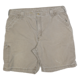 CARHARTT Mens Shorts Beige Casual 2XL W40 Cotton Blend Durable Workwear