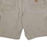 CARHARTT Mens Shorts Beige Casual 2XL W40 Cotton Blend Durable Workwear