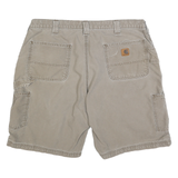 CARHARTT Mens Shorts Beige Casual 2XL W40 Cotton Blend Durable Workwear