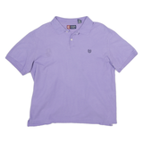 CHAPS Mens Purple Polo Shirt Short Sleeve Embroidered Logo XL Classic Fit