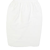 LAVINE BOUTIQUE Womens White Strapless Cotton Blend Mini Dress S Elegant Evening