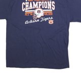 DELTA Mens Blue 2010 SEC Football Champions Graphic T-Shirt XL Short Sleeve Crew