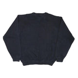 TOMMY HILFIGER Mens Navy Blue Patterned Cotton Blend Classic Jumper Crew Neck XL