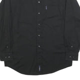 BEN SHERMAN Mens Black Shirt S Button Down Collar Long Sleeve Cotton Casual