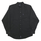 BEN SHERMAN Mens Black Shirt S Button Down Collar Long Sleeve Cotton Casual