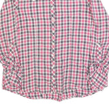 CARHARTT Womens Pink & Grey Check Shirt Long Sleeve Button Neck L