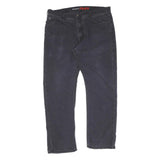 DICKIES Mens Cotton Black Regular Fit Straight Leg Trousers W38 L30 Workwear