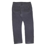 DICKIES Mens Cotton Black Regular Fit Straight Leg Trousers W38 L30 Workwear