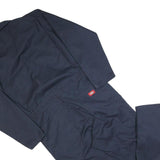 DICKIES Mens Navy Blue Cotton Blend Dungarees L W40 L30 Workwear Relaxed Fit