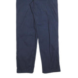 DULUTH Mens Cotton Navy Blue Regular Fit Straight Leg Trousers W34 L34 Workwear