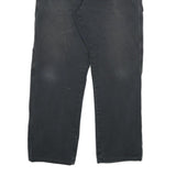 DICKIES Mens Regular Fit Black Denim Jeans W34 L32 Workwear Zip Closure