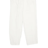 COUNTERPARTS Womens Classic White Trousers W26 L29 Zip Polyester