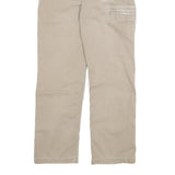 CARHARTT Mens Relaxed Beige Cotton Blend Trousers W32 L29 Workwear Zip Closure