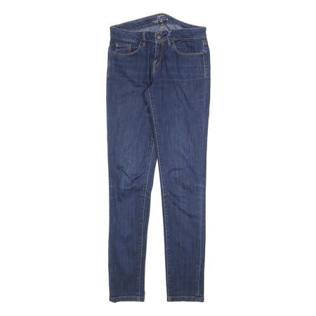 ESPRIT Womens Jeans Blue Slim Skinny Denim Medium W28 L32 Cotton Blend Zip