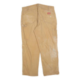 DICKIES Mens Regular Fit Beige Denim W40 L30 Carpenter Work Jeans Zip Closure