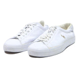 POLO RALPH LAUREN Men's Leather Low Top Trainers White UK 8 Casual Footwear
