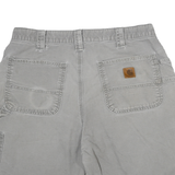 CARHARTT Mens Shorts Grey Casual Cotton Blend Size L W32 Utility Workwear