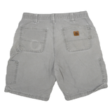 CARHARTT Mens Shorts Grey Casual Cotton Blend Size L W32 Utility Workwear