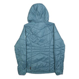 JACK WOLFSKIN Womens Blue Jacket S Polyester Quilted Hooded Lightweight Outdoor