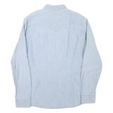 LEVI'S Mens Blue Button Down Shirt L Casual Cotton Blend Classic Fit