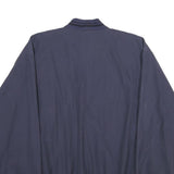 HAPPY LIFE Mens Navy Blue Jacket 2XL Cotton Blend Bomber Plain Zip Casual