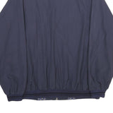 HAPPY LIFE Mens Navy Blue Jacket 2XL Cotton Blend Bomber Plain Zip Casual