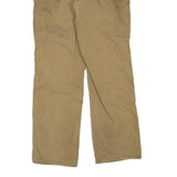 CARHARTT Womens Regular Fit Beige Denim W36 L33 Workwear Zip Closure Jeans