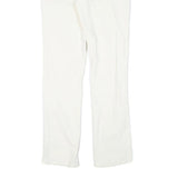 CALVIN KLEIN JEANS Mens Cotton Blend White Slim Slim Leg Trousers W26 L28 Zip