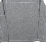 THE NORTH FACE Mens Grey Pullover Plain 1/4 Zip Basic Knit Jumper S Outdoor