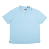 CHAPS Mens Blue Polo Shirt XL Cotton Basic Short Sleeve Casual Classic