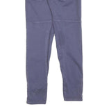 Womens Slim Cotton Blend Blue Trousers W26 L28 Zip Closure Modern Stylish