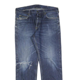 CARHARTT Mens Relaxed Blue Denim Fair W34 L32 Workwear Utility Casual Jeans