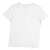 CALVIN KLEIN Mens White Short Sleeve T-Shirt S Crew Neck Cotton Minimalist