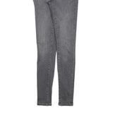 MUSTANG Womens Slim Grey Denim Skinny Jeans Cotton Blend W25 L30 Classic Zip