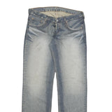 LEVI'S 599 Womens Regular Jeans Blue Denim Cotton Blend Button W31 L34 Classic