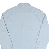 WRANGLER Mens Light Blue Cotton Blend Shirt L Long Sleeve Casual Denim Style