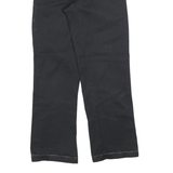 DICKIES Mens Black Cotton Blend Regular Fit Straight Leg Trousers W28 L30