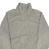 WOOLRICH Mens Grey XL Zip Up Fleece Jacket Casual Regular Fit Outdoor Warm
