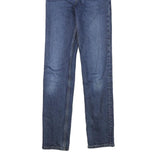 LEVI'S Womens Slim Blue Denim Jeans W22 L30 Classic Zip Pocket Detail