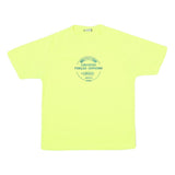 Mens Yellow Graphic T-Shirt M Short Sleeve Crew Neck Casual Sporty